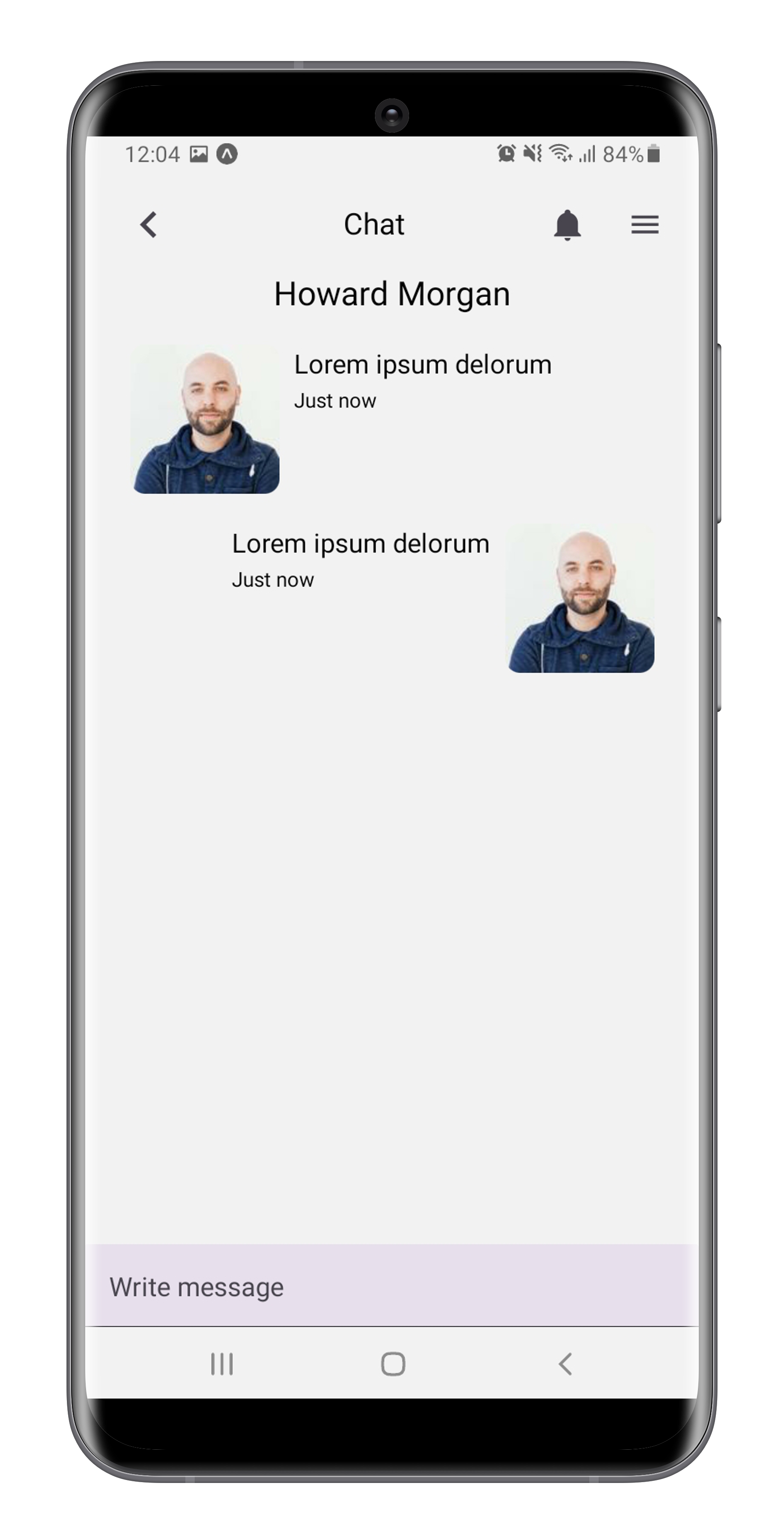 Chat screen