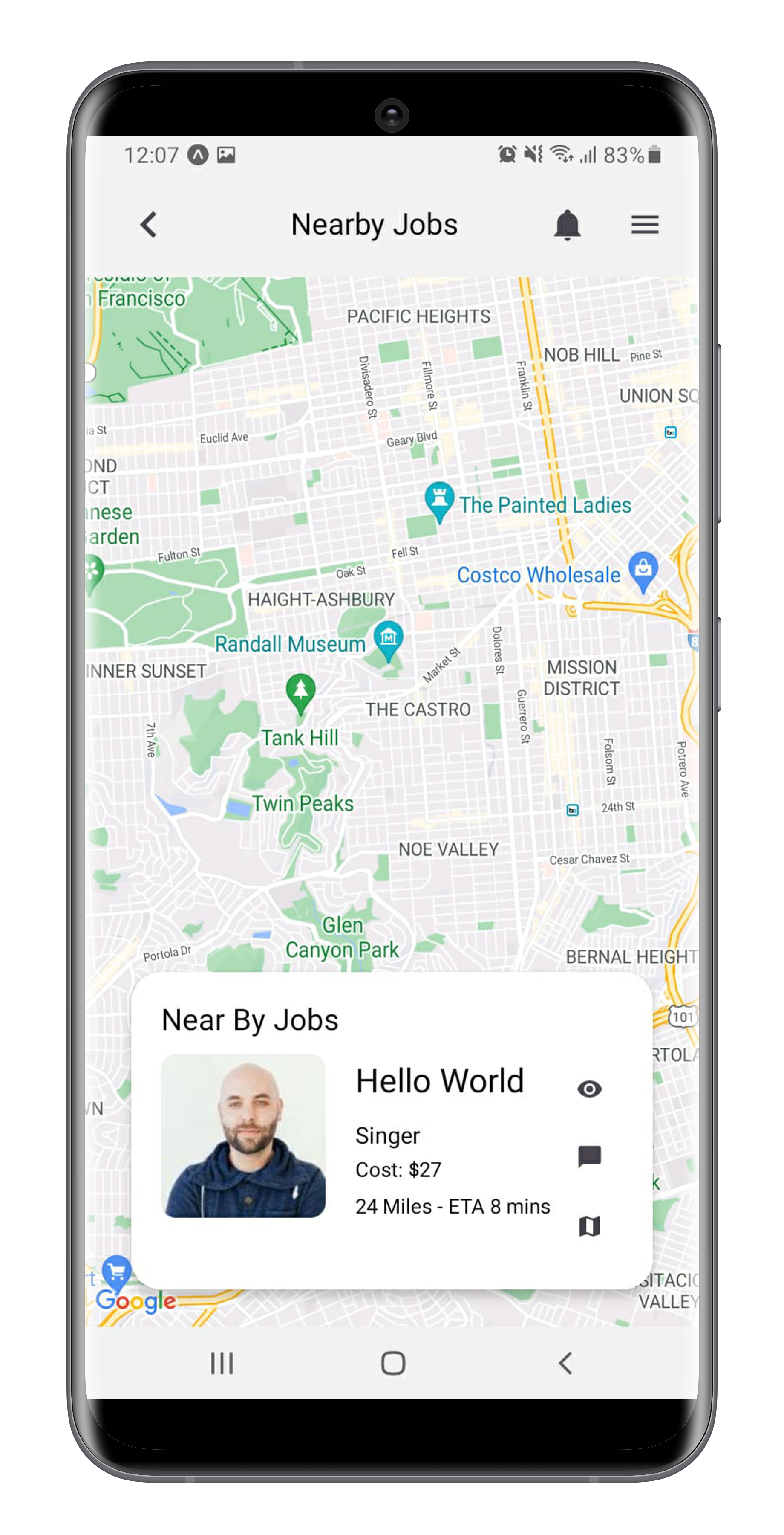 Map view