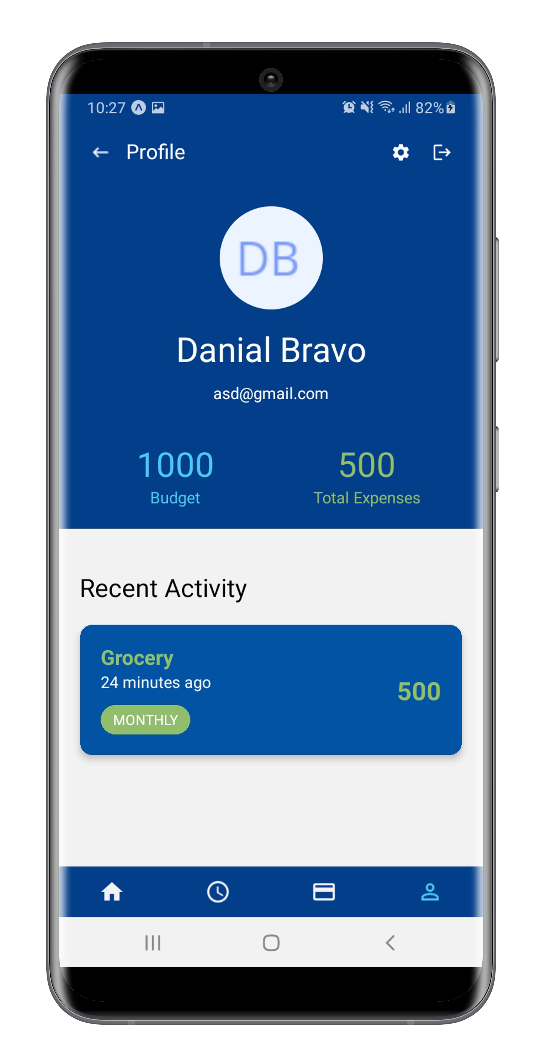 User profile